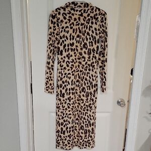 Vila Animal Print Long Sleeve Dress
